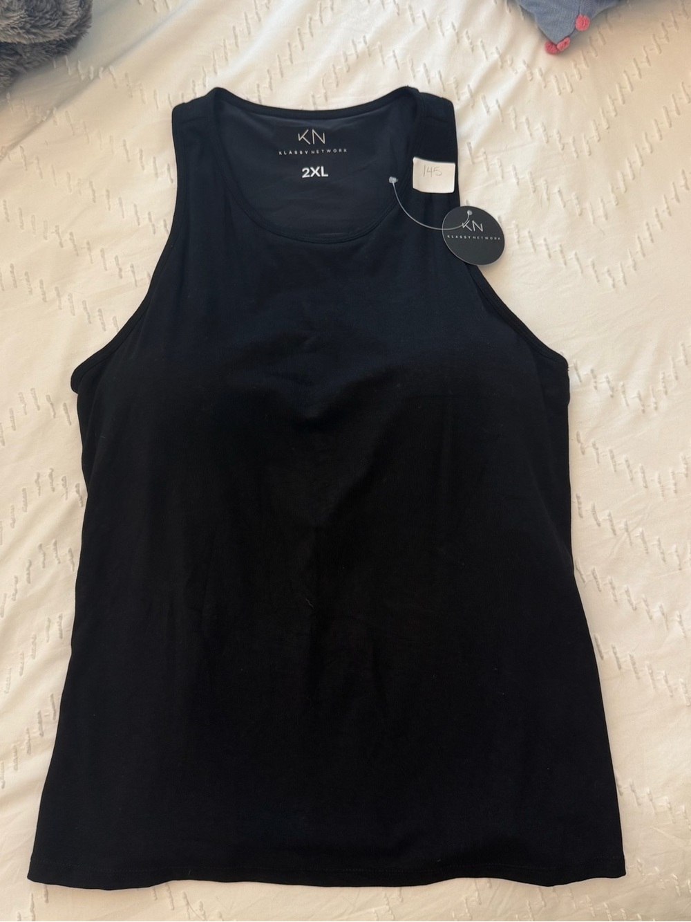 Klassy Network Black Tank Top